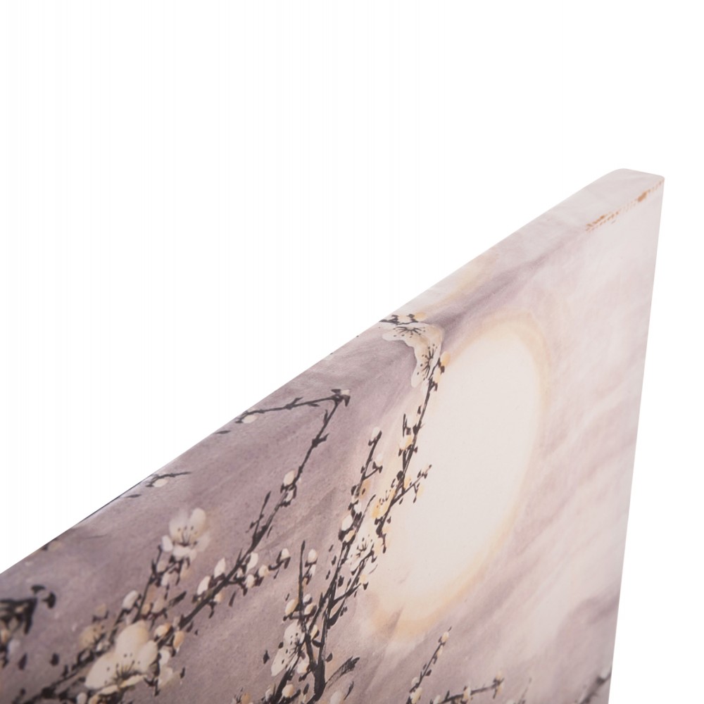 Πίνακας τοίχου "GOBI" σε εκτυπωμένο καμβά σε χρώμα λευκό/γκρι/μαύρο 120x2.5x49