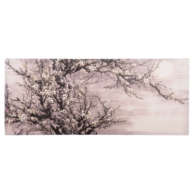 Πίνακας τοίχου "GOBI" σε εκτυπωμένο καμβά σε χρώμα λευκό/γκρι/μαύρο 120x2.5x49