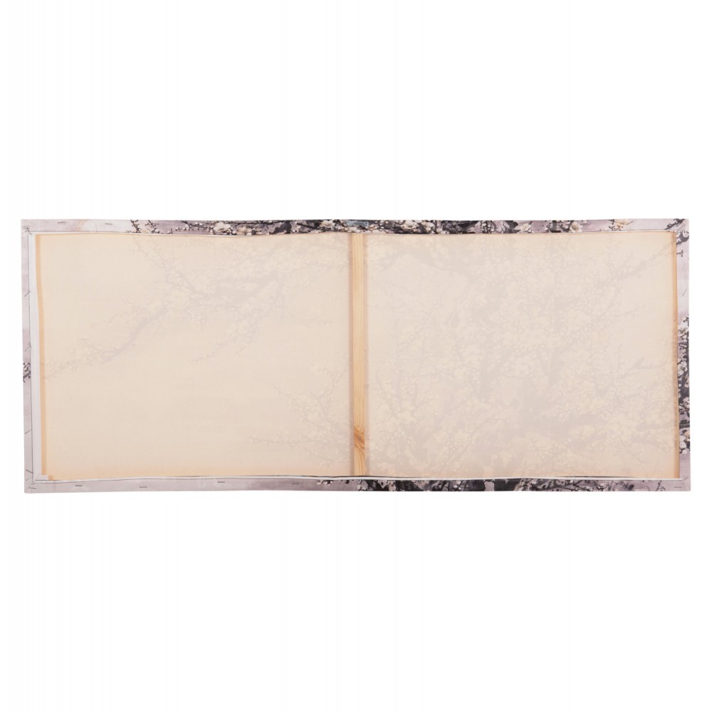 Πίνακας τοίχου "GOBI" σε εκτυπωμένο καμβά σε χρώμα λευκό/γκρι/μαύρο 120x2.5x49