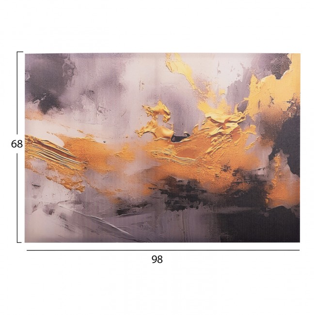 Πίνακας τοίχου "GOBI" σε εκτυπωμένο καμβά 98x2.5x68