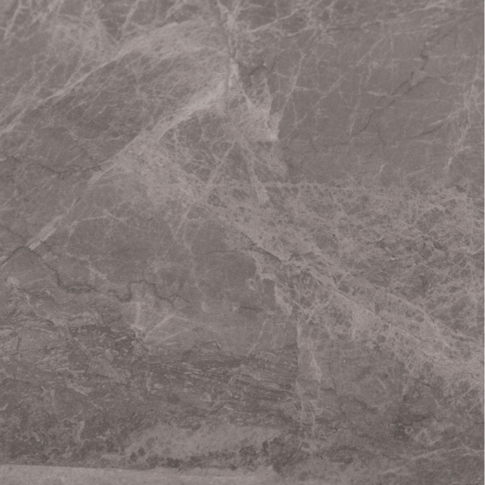 Σετ τραπεζαρίας "RAVEN" 5τμχ από κεραμικό/μέταλλο/ύφασμα σε χρώμα γκρι μαρμάρου/μαύρο/γκρι 120x70x73