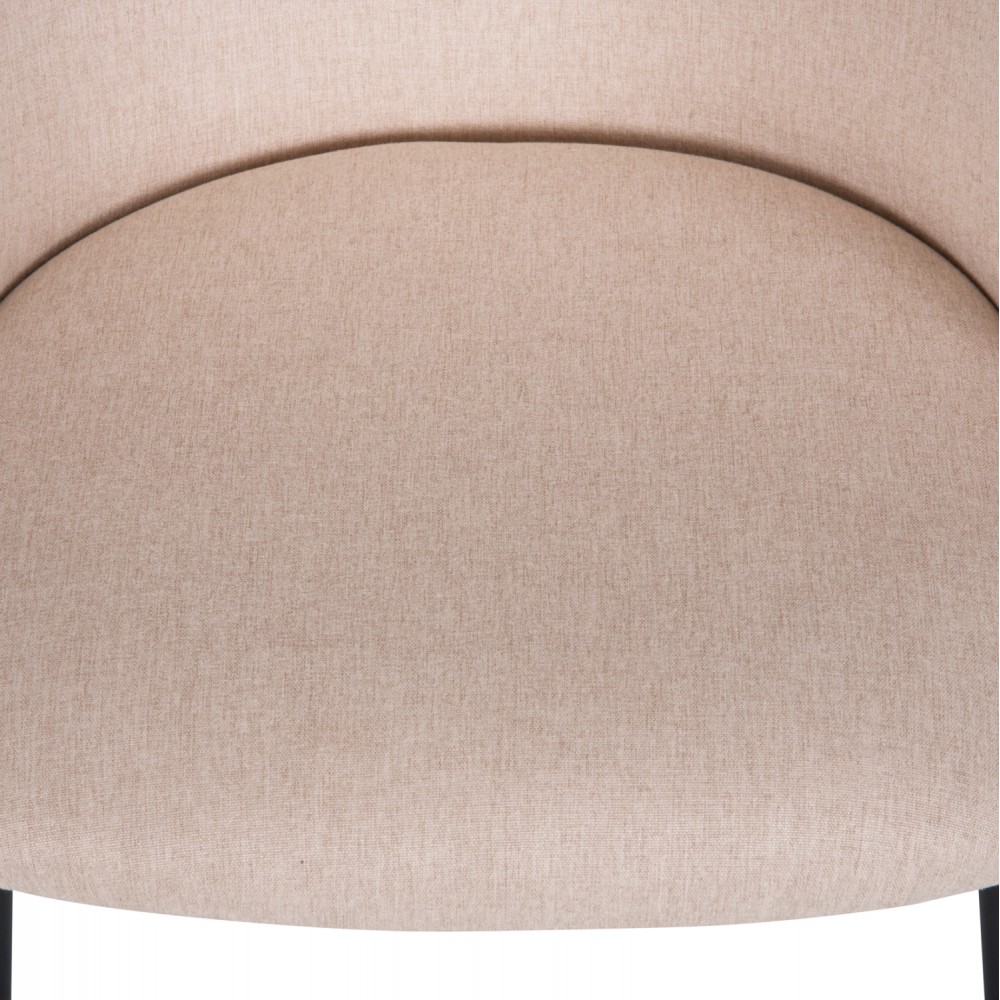 Σετ τραπεζαρίας "RAVEN" 5τμχ από κεραμικό/μέταλλο/ύφασμα σε χρώμα λευκό/μαύρο/μπεζ 160x80x74