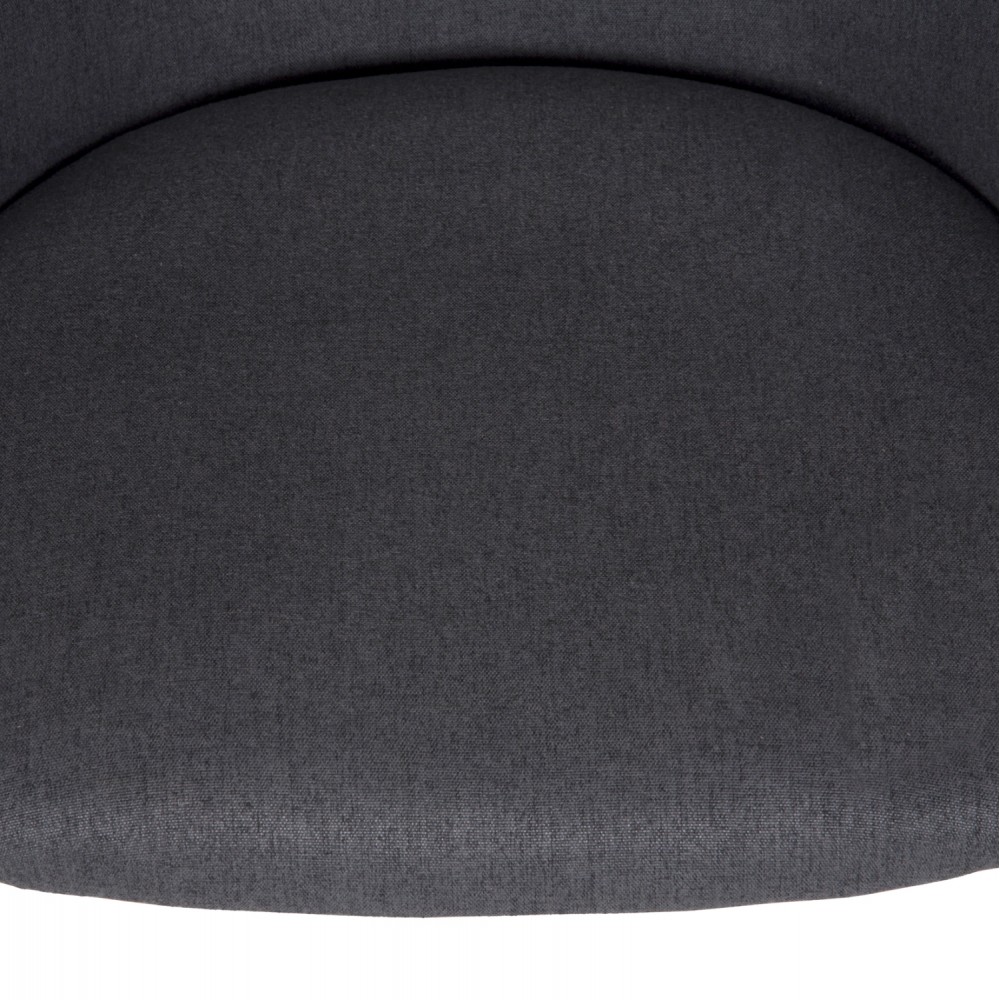 Σετ τραπεζαρίας "RAVEN" 5τμχ από κεραμικό/μέταλλο/ύφασμα σε χρώμα μαύρο μαρμάρου/γκρι 160x80x74