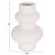 Σετ επιτραπέζια διακοσμητικά βάζα "LEKKAN" από τερακότα σε χρώμα λευκό/μαύρο