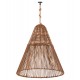 Φωτιστικό οροφής κρεμαστό από σχοινί/ίνες μπανανιάς σε χρώμα φυσικό Φ100x205 Ε27