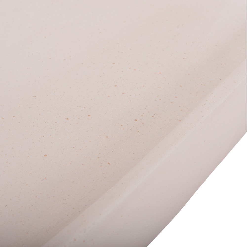 Τραπέζι σαλονιού "DESSY" από fiber cement σε χρώμα λευκό 151x66x30