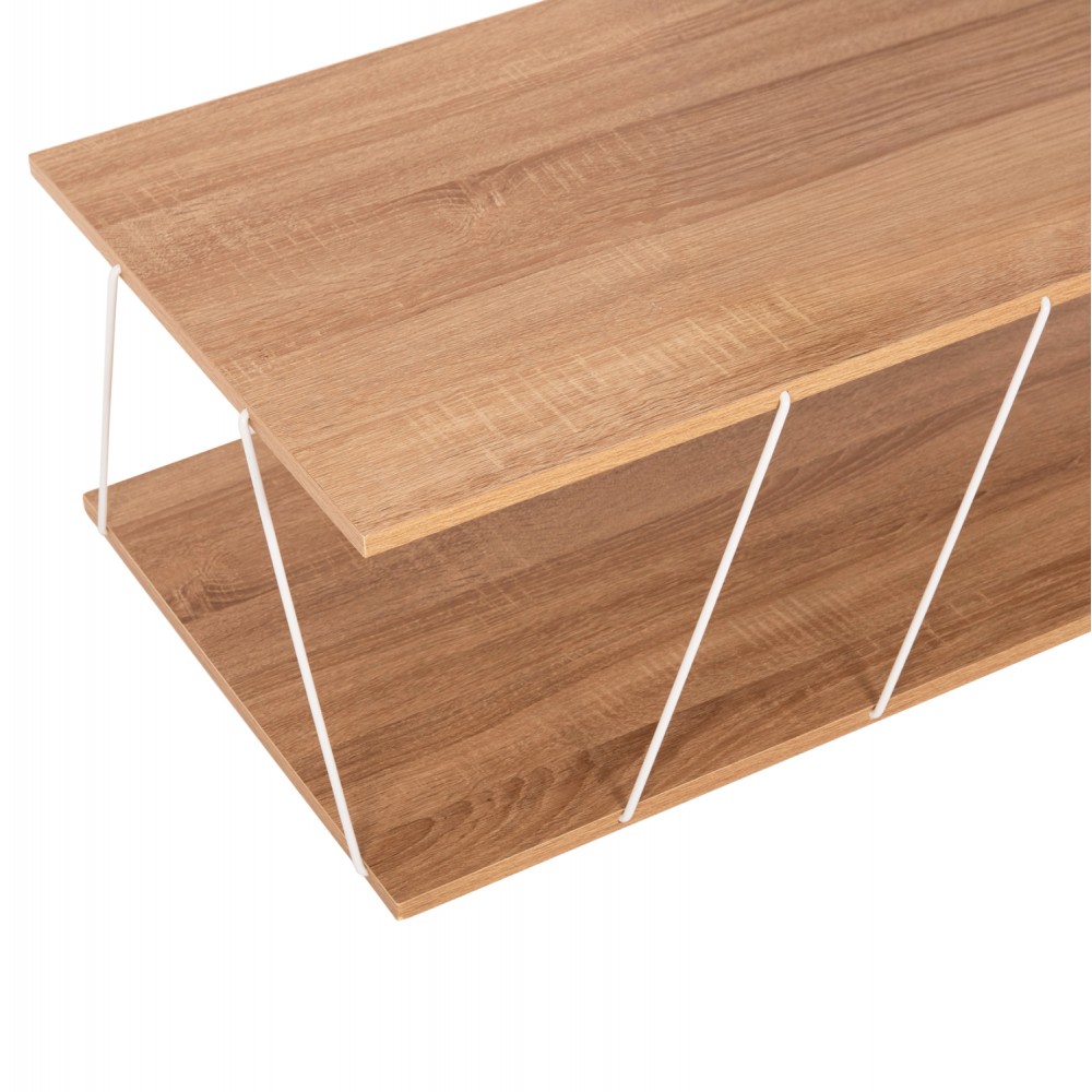 Σύνθεση σαλονιού "TARS" 2τμχ σε χρώμα σονόμα/λευκό 120x50x30