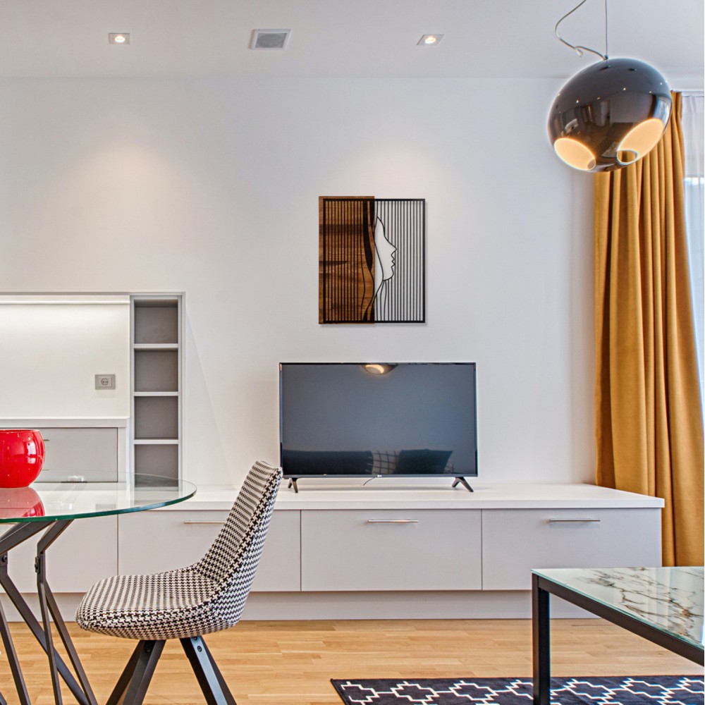 Διακοσμητικό τοίχου από μέταλλο/ξύλο σε χρώμα μαύρο/φυσικό 48x3x58