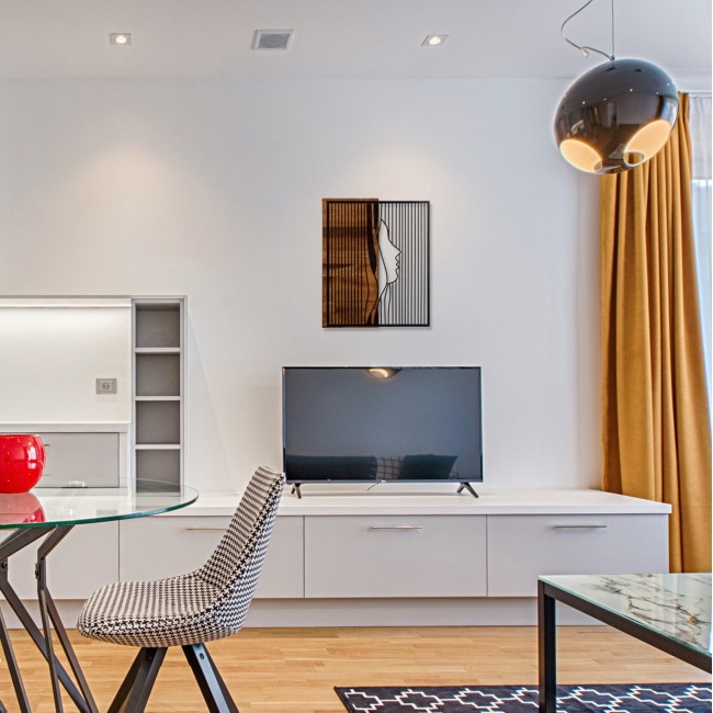 Διακοσμητικό τοίχου από μέταλλο/ξύλο σε χρώμα μαύρο/φυσικό 48x3x58