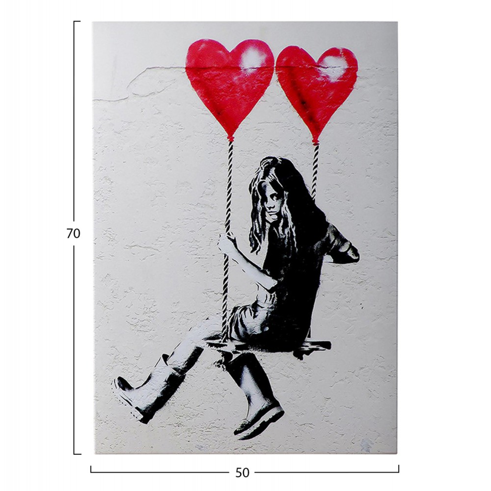 Πίνακας τοίχου "GOBI" σε εκτυπωμένο καμβά 50x3x70