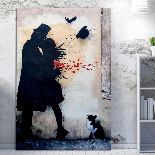 Πίνακας τοίχου "GOBI" σε εκτυπωμένο καμβά 50x3x70