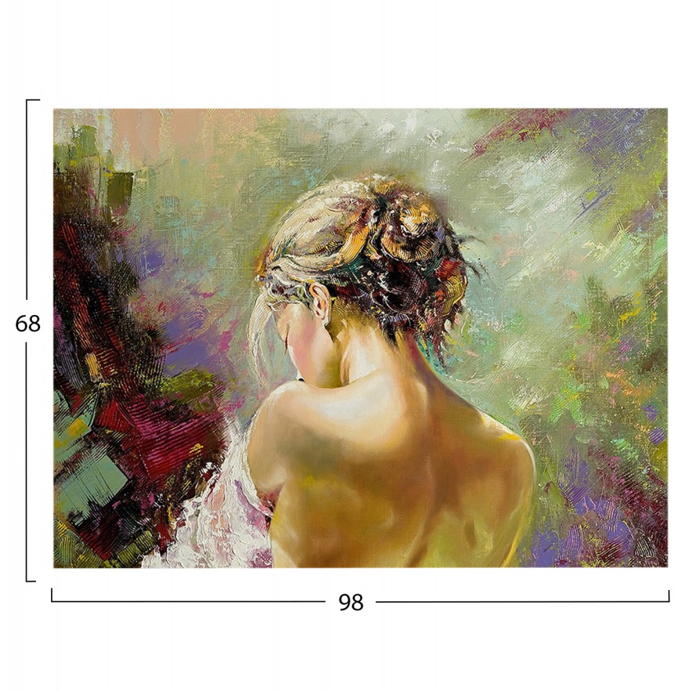 Πίνακας τοίχου "GOBI" σε εκτυπωμένο καμβά 98x2.5x68