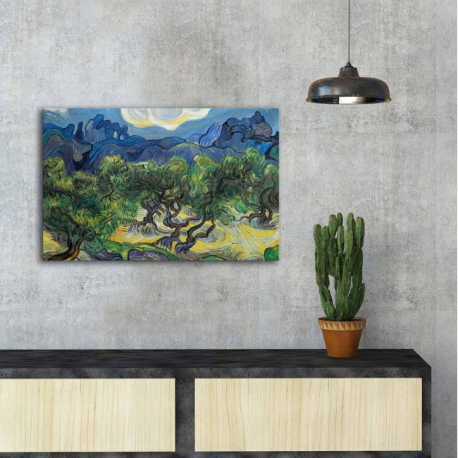 Πίνακας τοίχου "GOBI" σε εκτυπωμένο suede καμβά 70x3x45