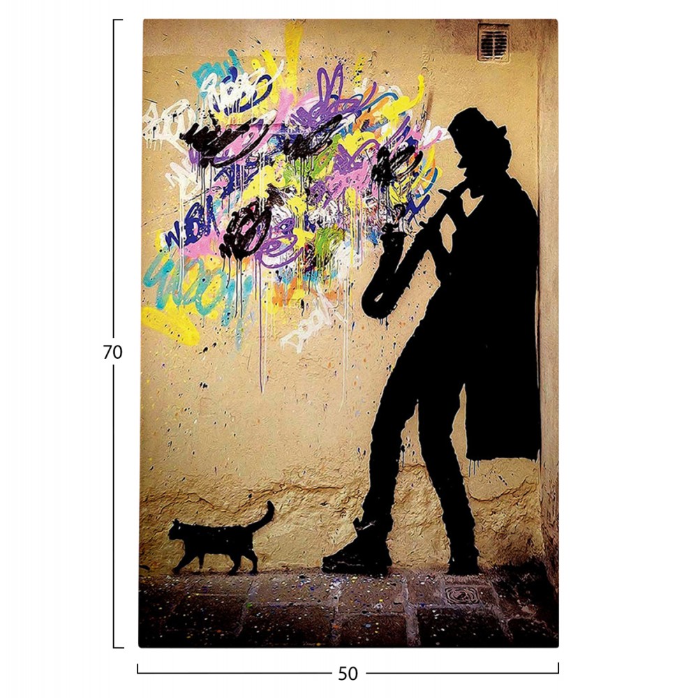 Πίνακας τοίχου "GOBI" σε εκτυπωμένο καμβά 50x3x70