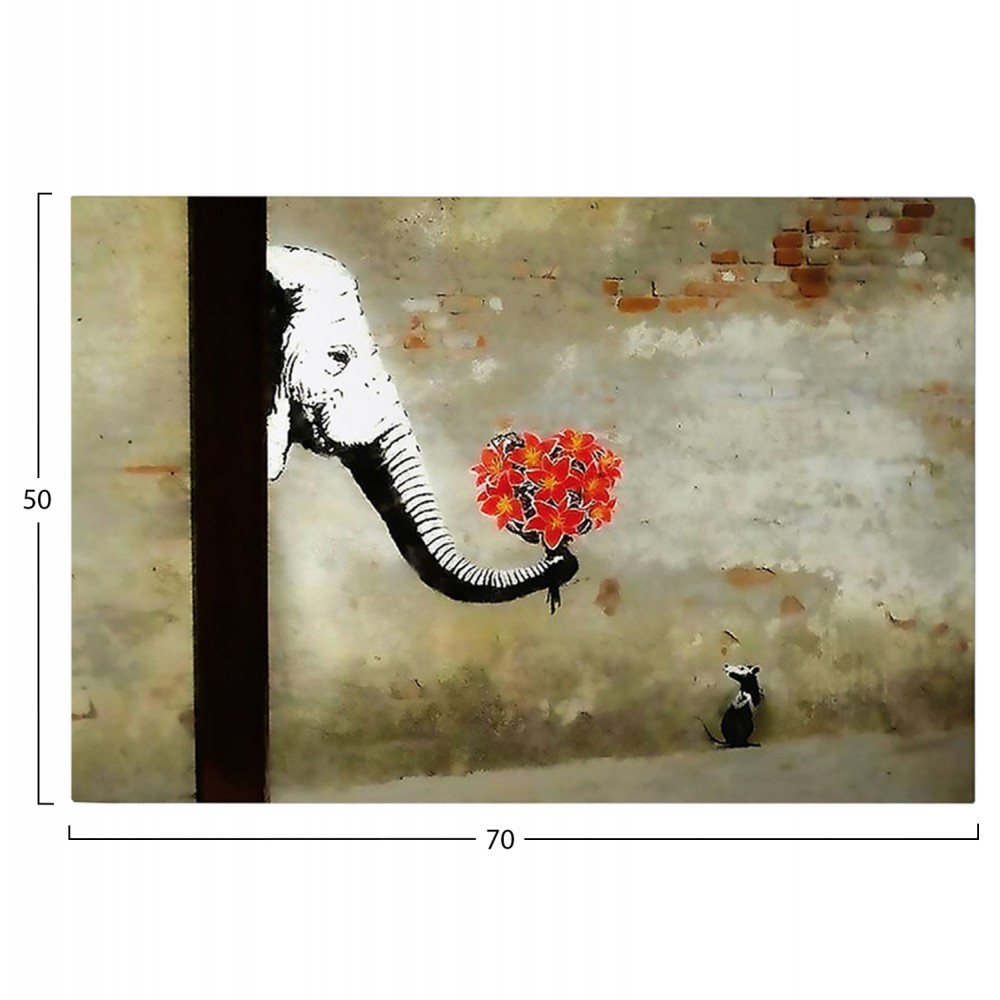 Πίνακας τοίχου "GOBI" σε εκτυπωμένο καμβά 70x3x50