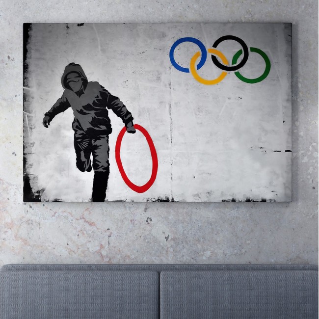 Πίνακας τοίχου "GOBI" σε εκτυπωμένο καμβά 70x3x50