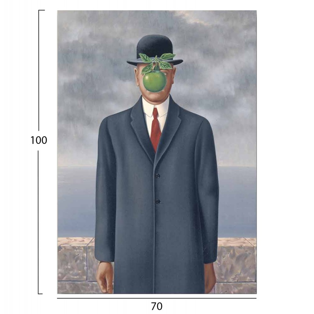 Πίνακας τοίχου "GOBI" σε εκτυπωμένο suede καμβά 70x3x100