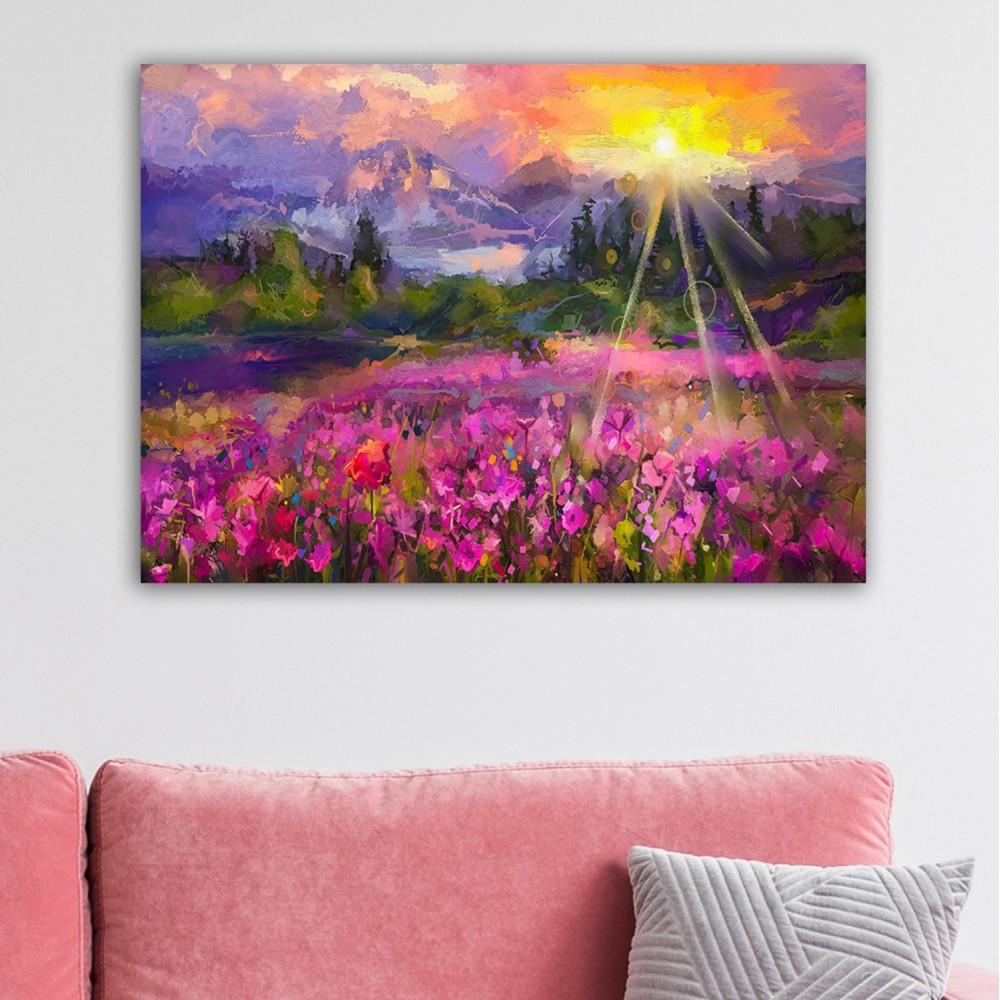 Πίνακας τοίχου "GOBI" σε εκτυπωμένο καμβά 70x3x50