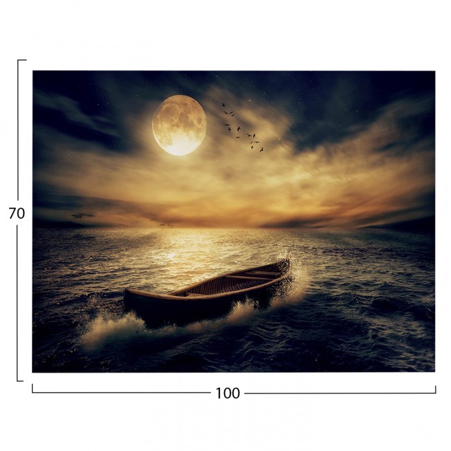 Πίνακας τοίχου "GOBI" σε εκτυπωμένο καμβά 100x3x70