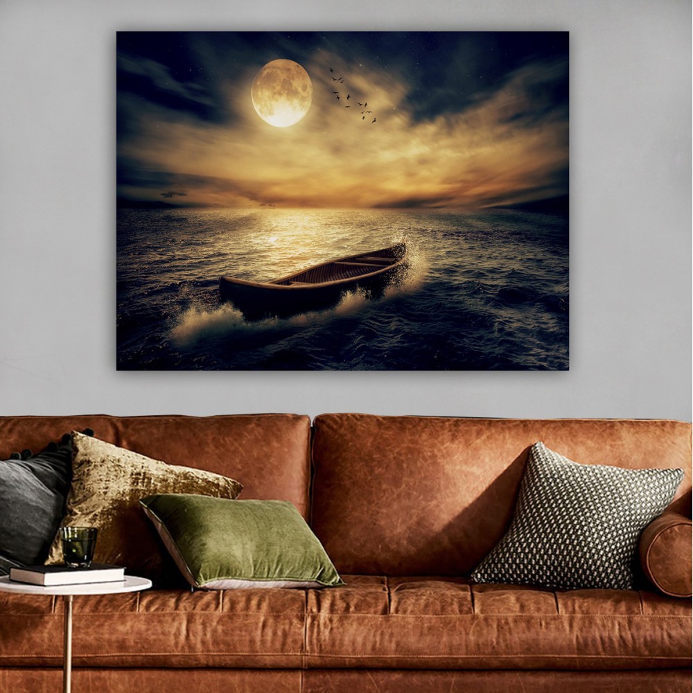 Πίνακας τοίχου "GOBI" σε εκτυπωμένο καμβά 100x3x70