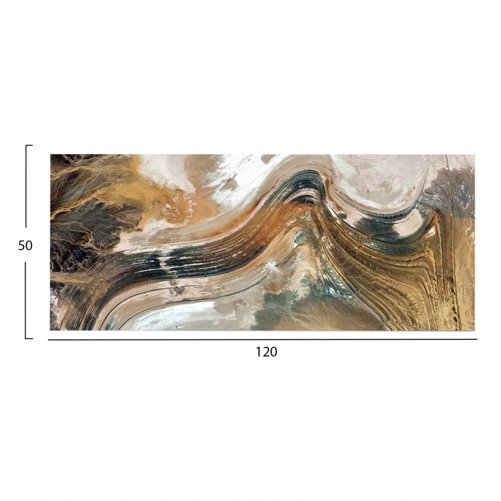 Πίνακας τοίχου "GOBI" σε εκτυπωμένο καμβά 120x3x50