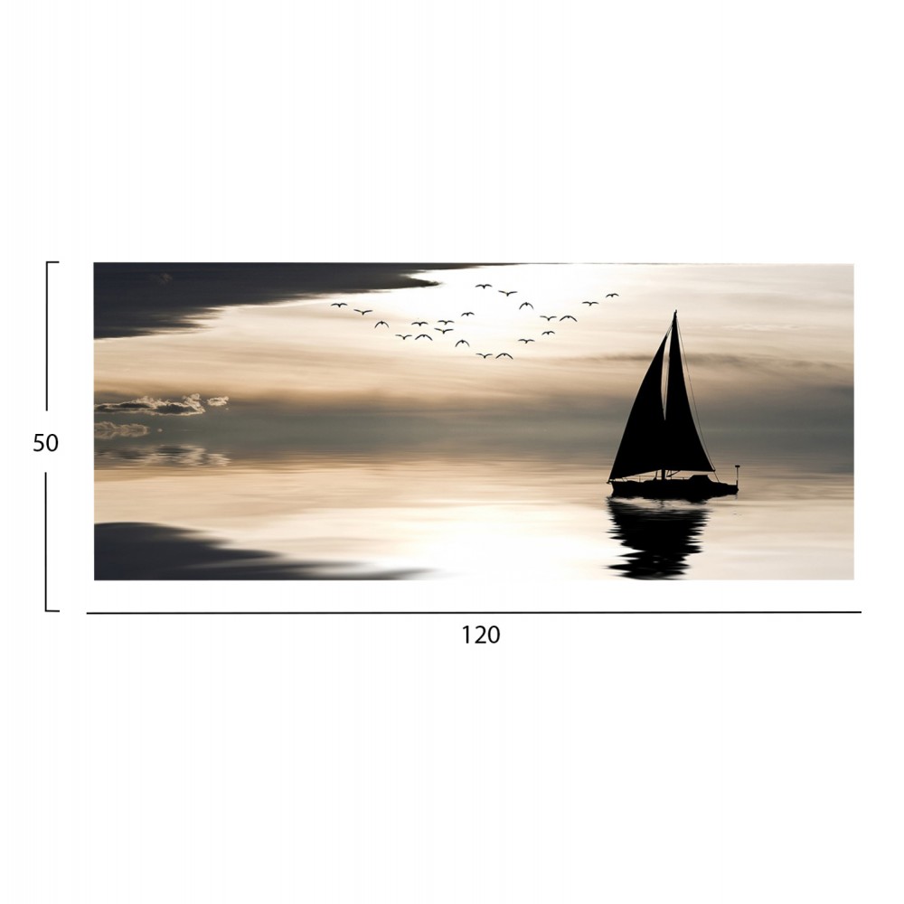 Πίνακας τοίχου "GOBI" σε εκτυπωμένο καμβά 120x3x50