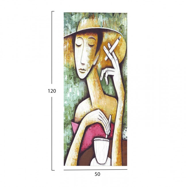 Πίνακας τοίχου "GOBI" σε εκτυπωμένο καμβά 50x3x120