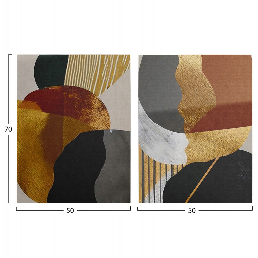 Πίνακας τοίχου "GOBI" σε εκτυπωμένο καμβά 50x3x70