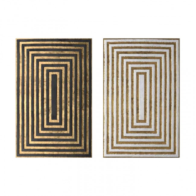 Πίνακας τοίχου 2τμχ "GOBI" σε εκτυπωμένο καμβά 45x2.8x70