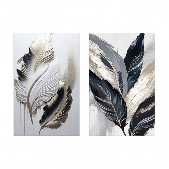 Πίνακας τοίχου 2τμχ "GOBI" σε εκτυπωμένο καμβά 45x2.8x70