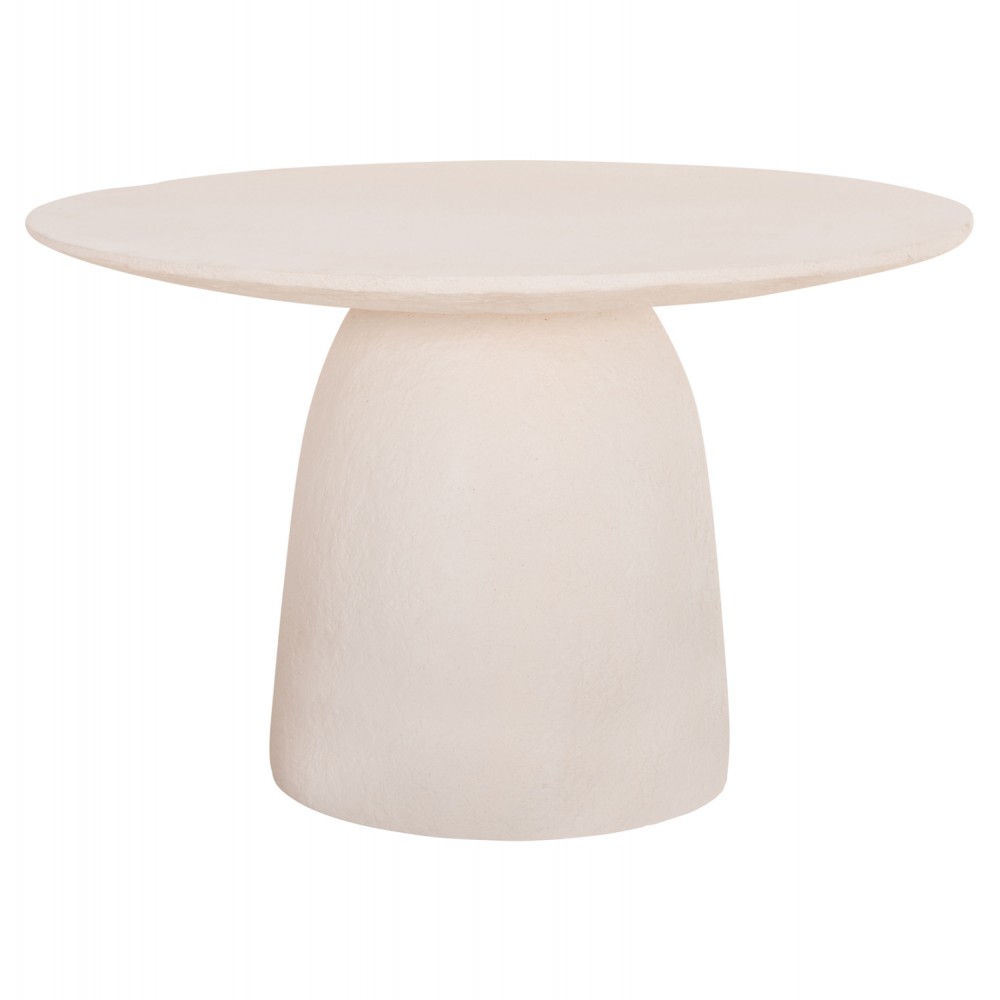 Τραπέζι "SEPPO" από fiber cement σε χρώμα λευκό Φ119.5x75.5