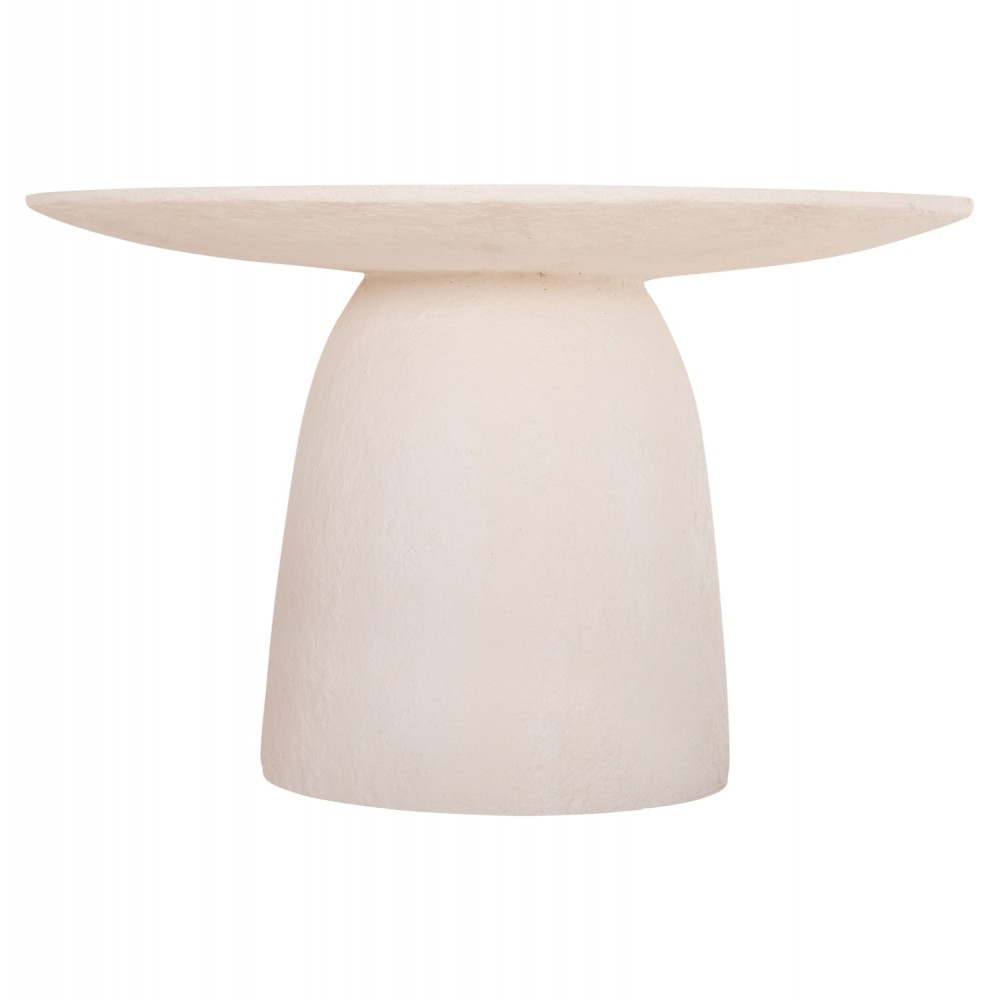 Τραπέζι "SEPPO" από fiber cement σε χρώμα λευκό Φ119.5x75.5