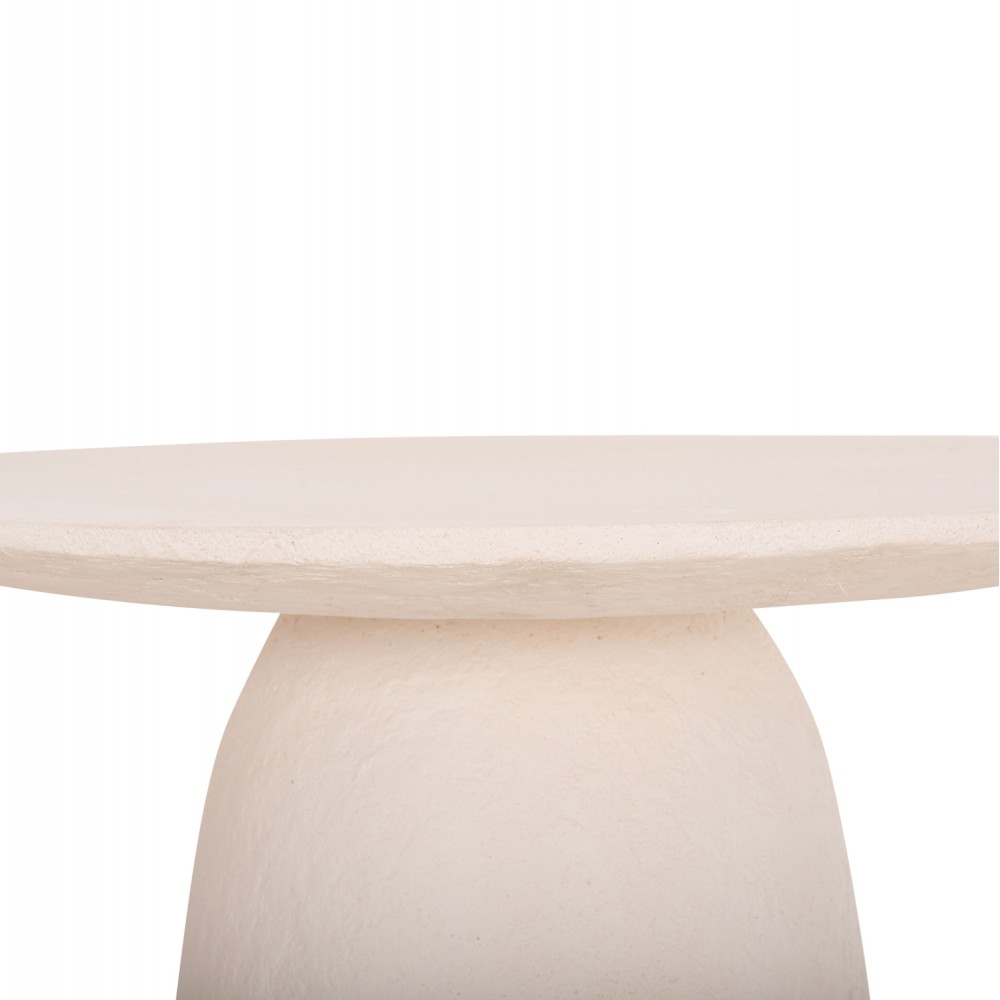 Τραπέζι "SEPPO" από fiber cement σε χρώμα λευκό Φ119.5x75.5