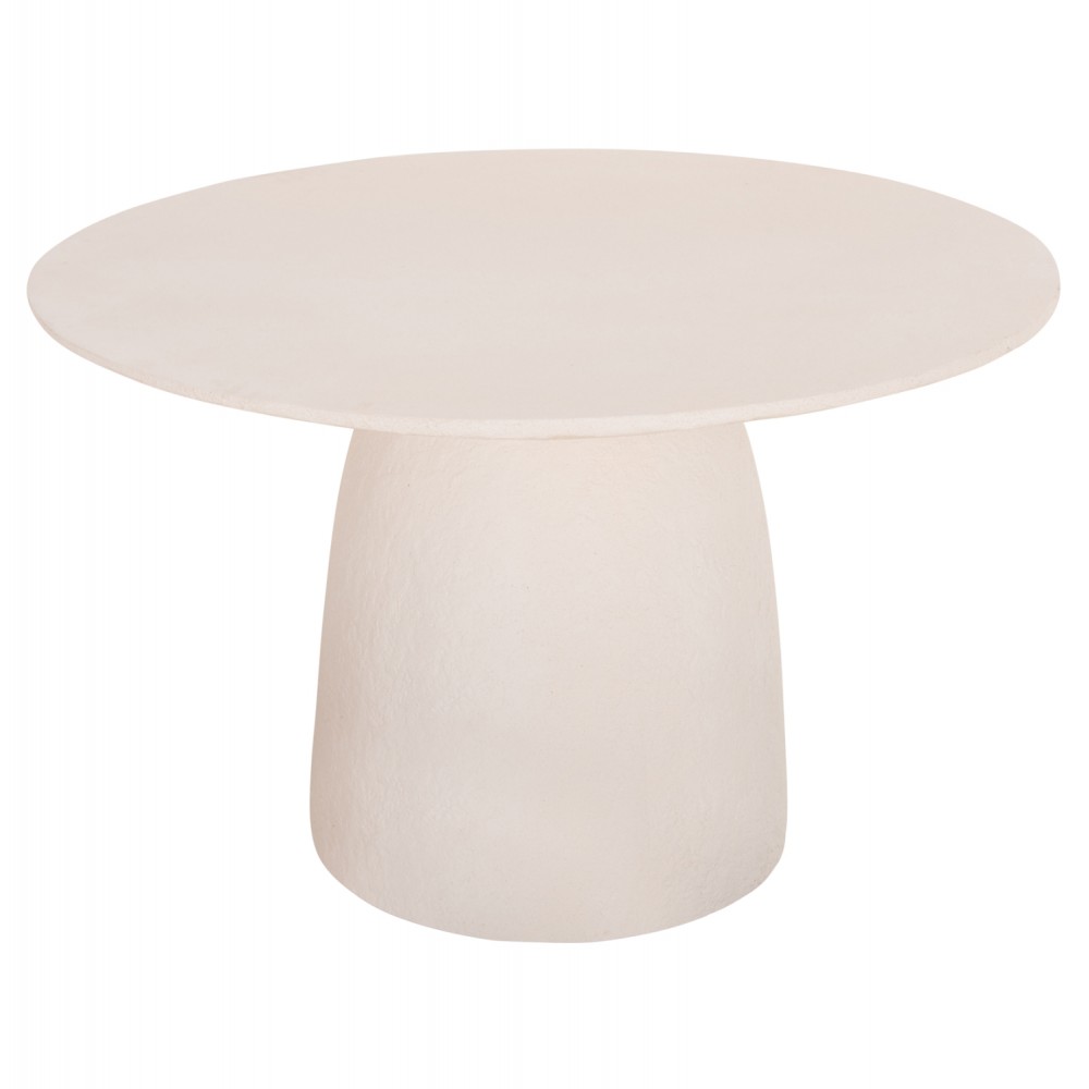 Τραπέζι "SEPPO" από fiber cement σε χρώμα λευκό Φ119.5x75.5