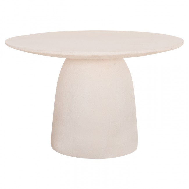 Τραπέζι "SEPPO" από fiber cement σε χρώμα λευκό Φ119.5x75.5