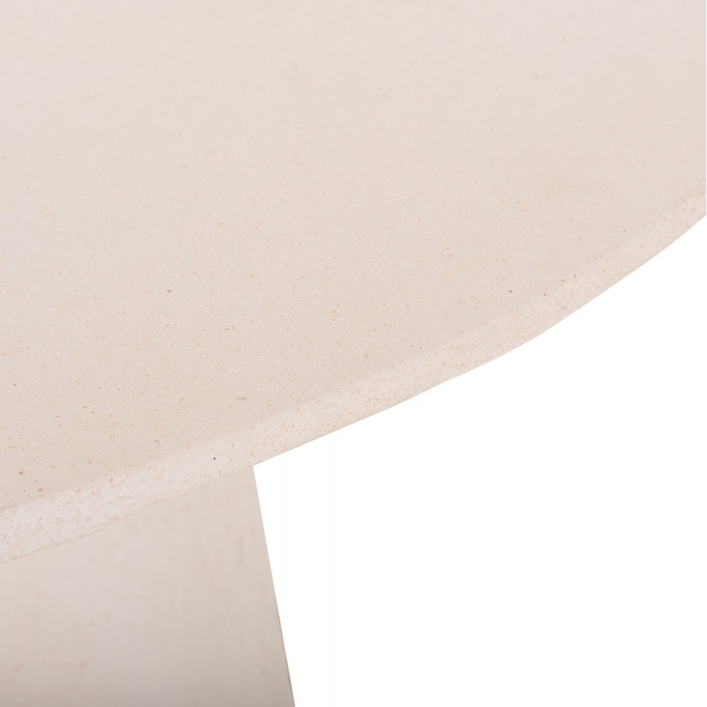 Τραπέζι "SEPPO" από fiber cement σε χρώμα λευκό Φ119.5x75.5