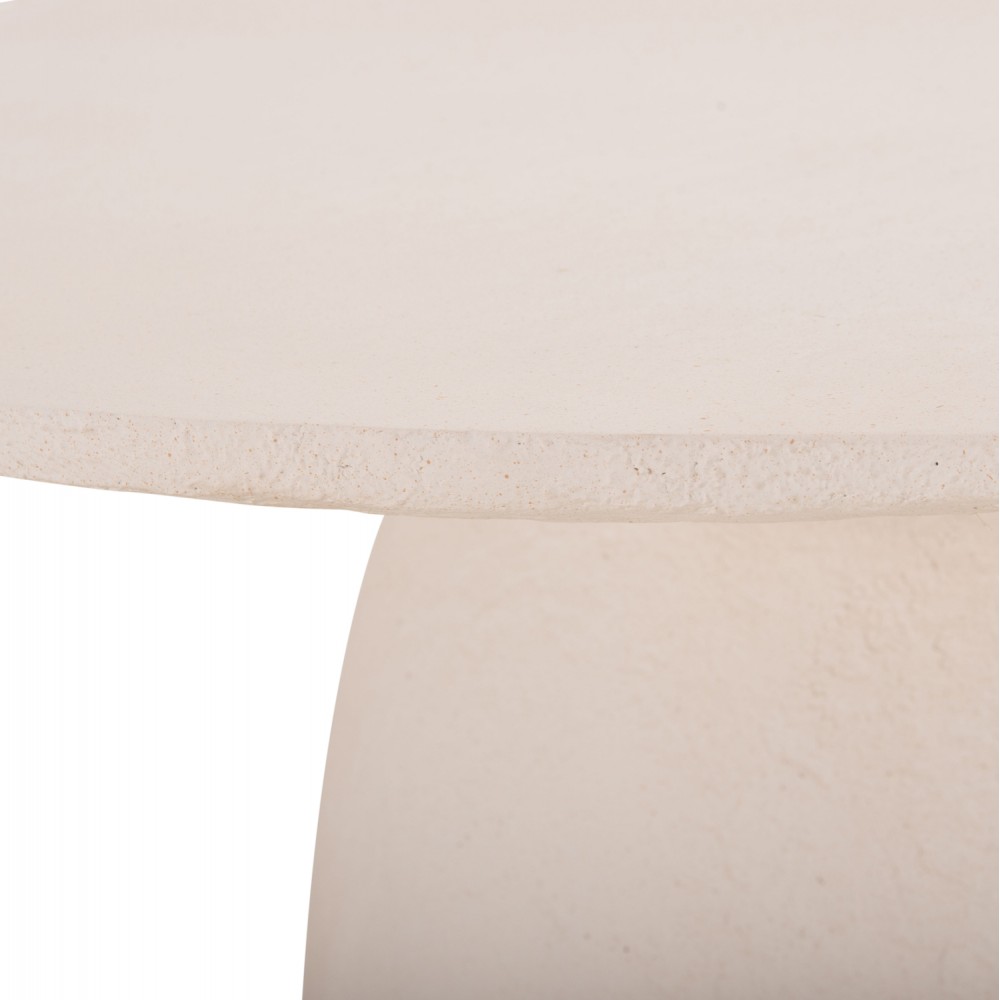 Τραπέζι "SEPPO" από fiber cement σε χρώμα λευκό Φ119.5x75.5