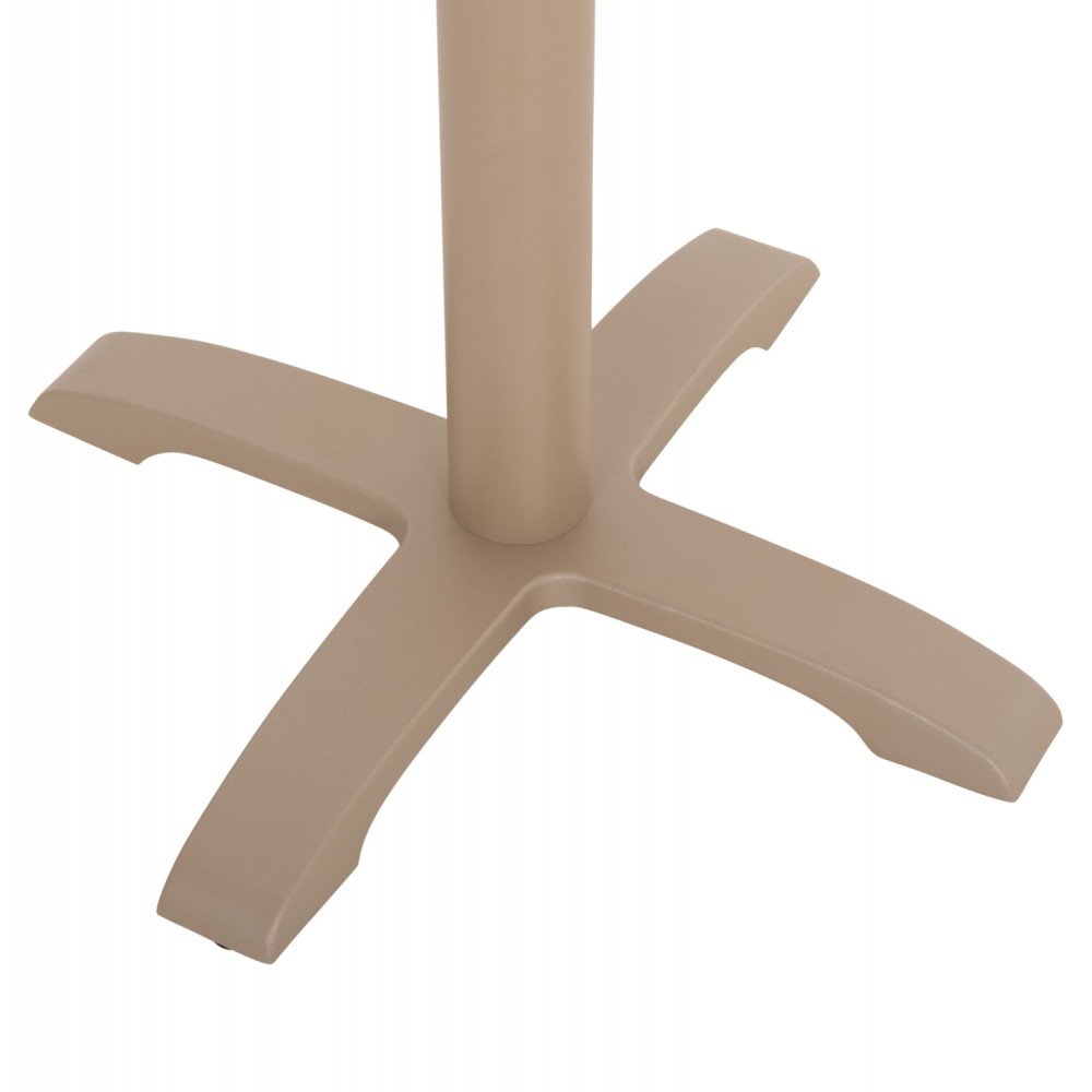 Βάση τραπεζιού μπαρ από μέταλλο/μαντέμι σε χρώμα καπουτσίνο 62x62x108