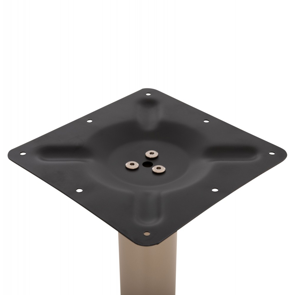 Βάση τραπεζιού μπαρ από μέταλλο/μαντέμι σε χρώμα καπουτσίνο 62x62x108