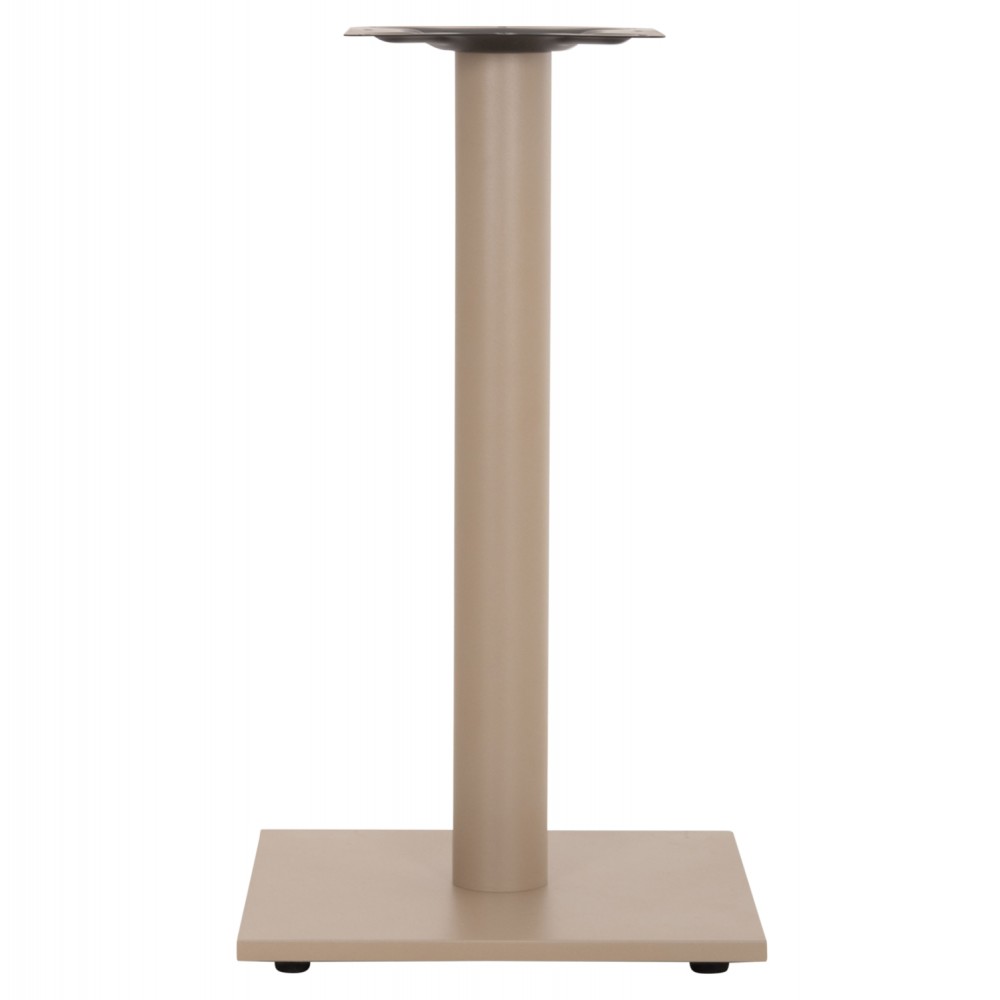 Βάση τραπεζιού από μέταλλο σε χρώμα καπουτσίνο 40x40x72