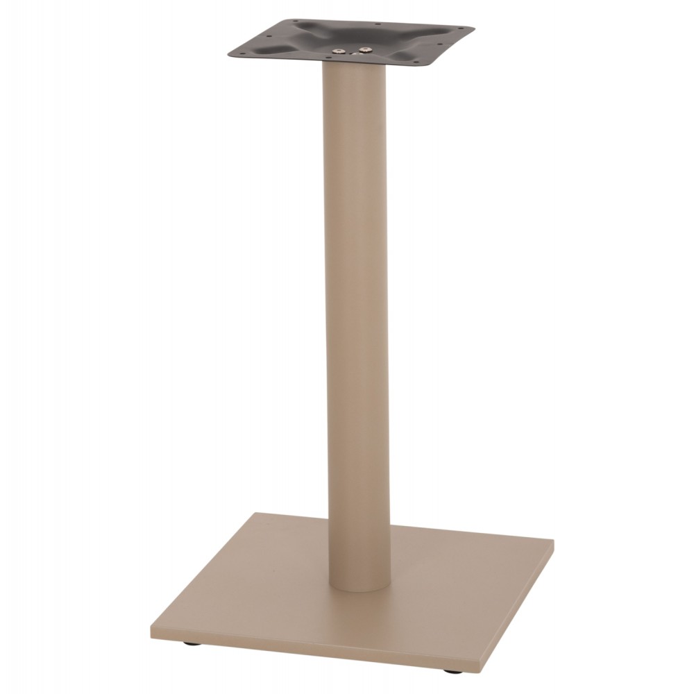 Βάση τραπεζιού από μέταλλο σε χρώμα καπουτσίνο 40x40x72