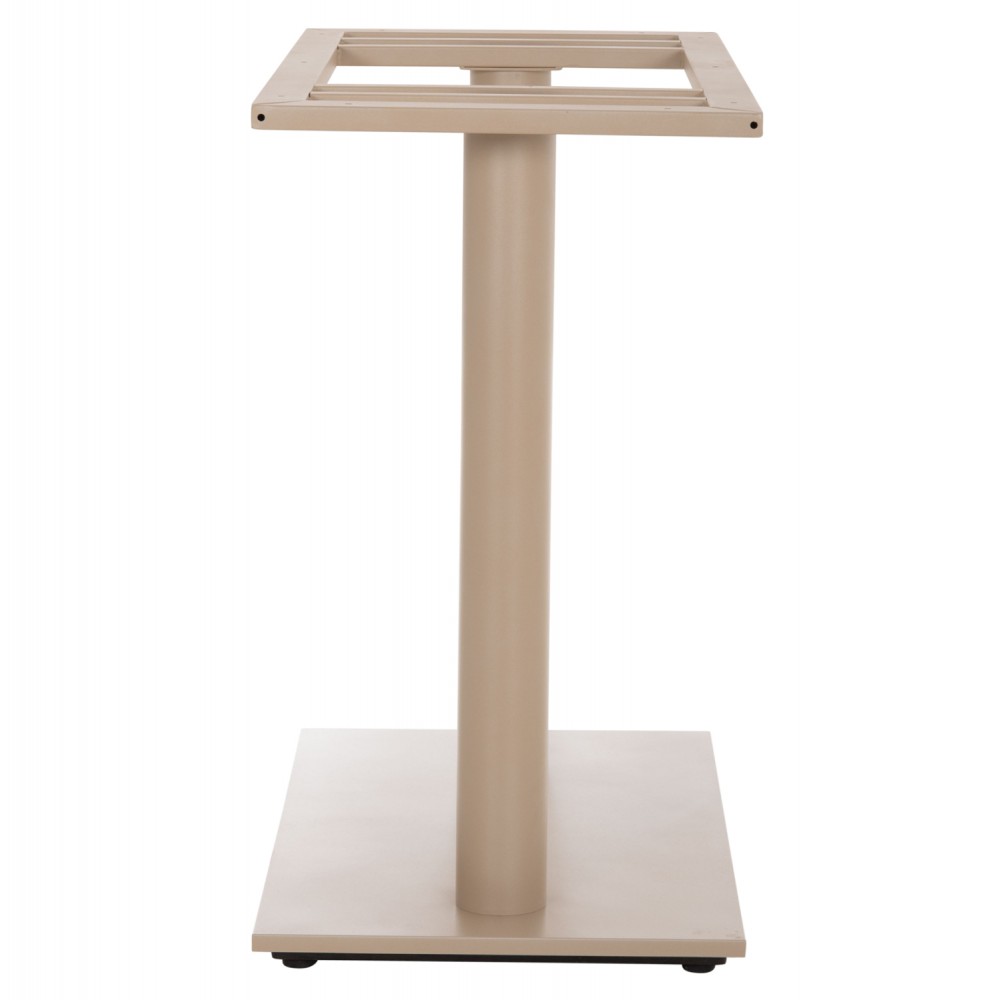 Βάση τραπεζιού διπλή από μέταλλο σε χρώμα ματ καπουτσίνο 80x40x72