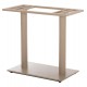 Βάση τραπεζιού διπλή από μέταλλο σε χρώμα ματ καπουτσίνο 80x40x72