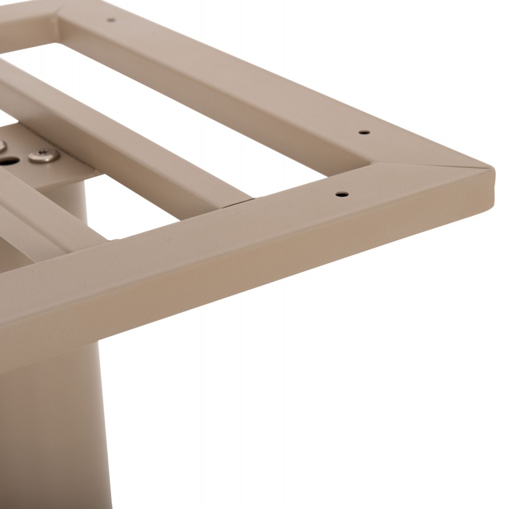 Βάση τραπεζιού διπλή από μέταλλο σε χρώμα ματ καπουτσίνο 80x40x72
