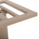 Βάση τραπεζιού διπλή από μέταλλο σε χρώμα ματ καπουτσίνο 80x40x72