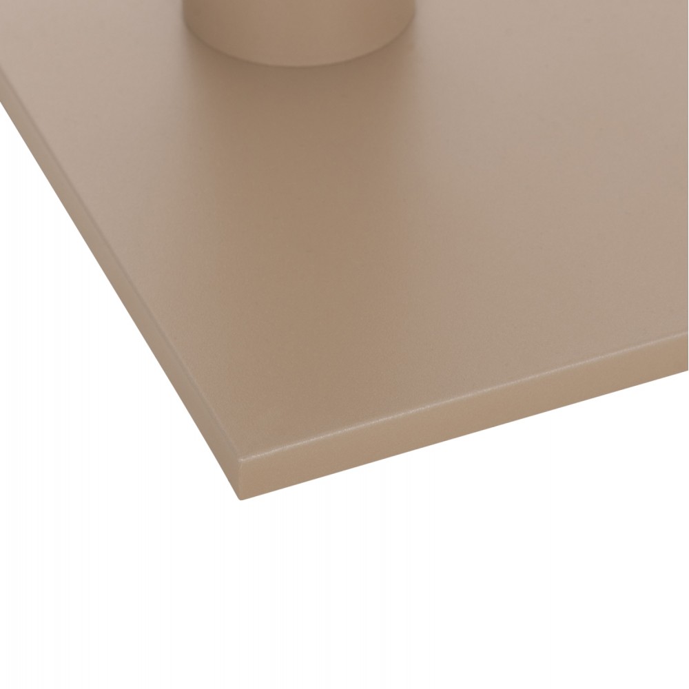 Βάση τραπεζιού διπλή από μέταλλο σε χρώμα ματ καπουτσίνο 80x40x72