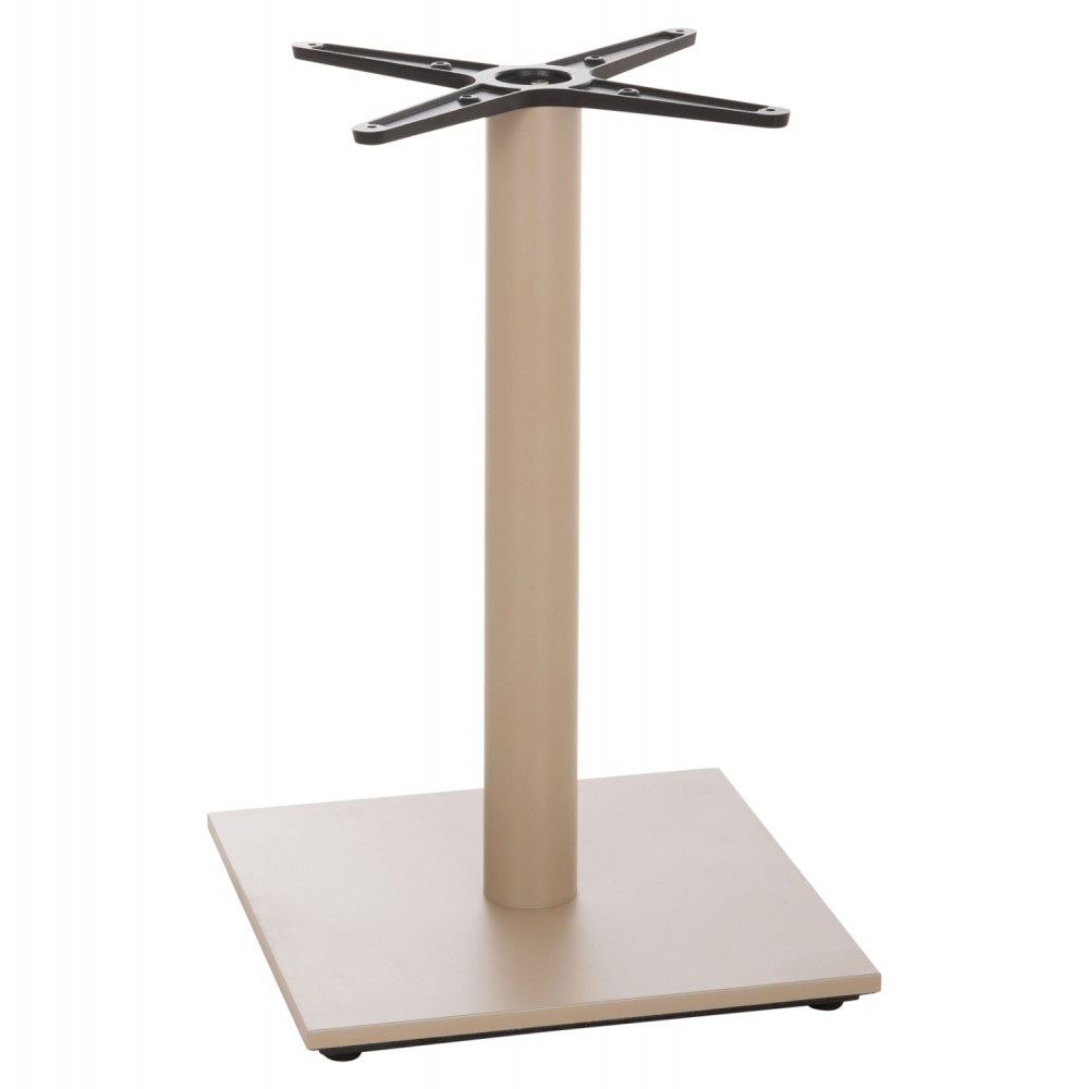 Βάση τραπεζιού από μέταλλο σε χρώμα καπουτσίνο ματ 46x46x72