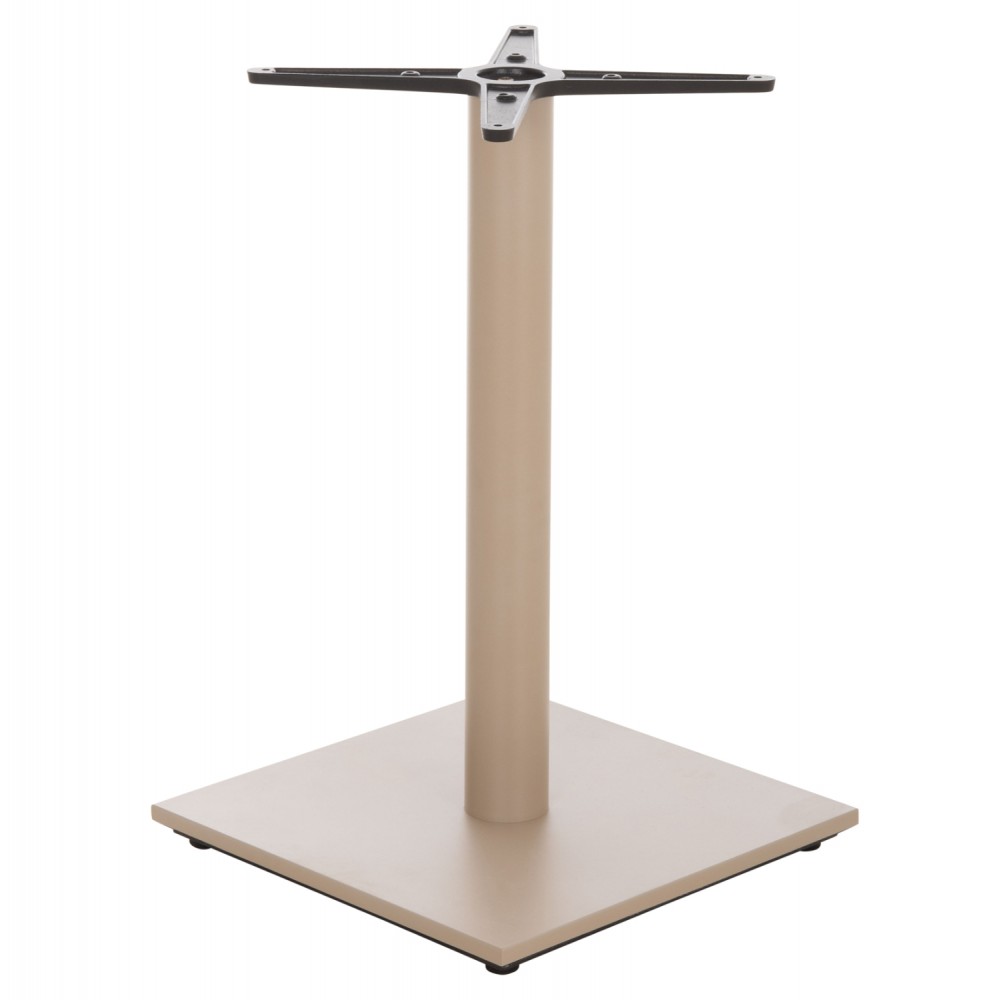 Βάση τραπεζιού από μέταλλο σε χρώμα καπουτσίνο ματ 46x46x72