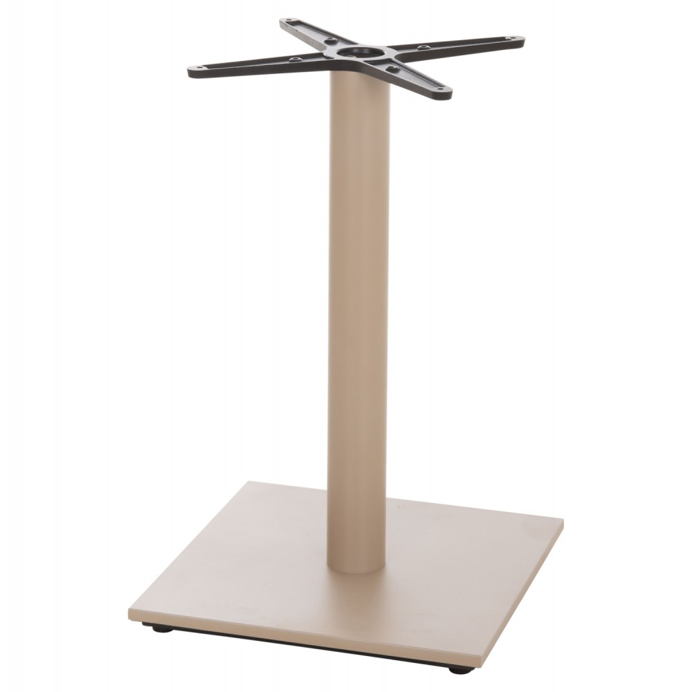 Βάση τραπεζιού από μέταλλο σε χρώμα καπουτσίνο ματ 46x46x72