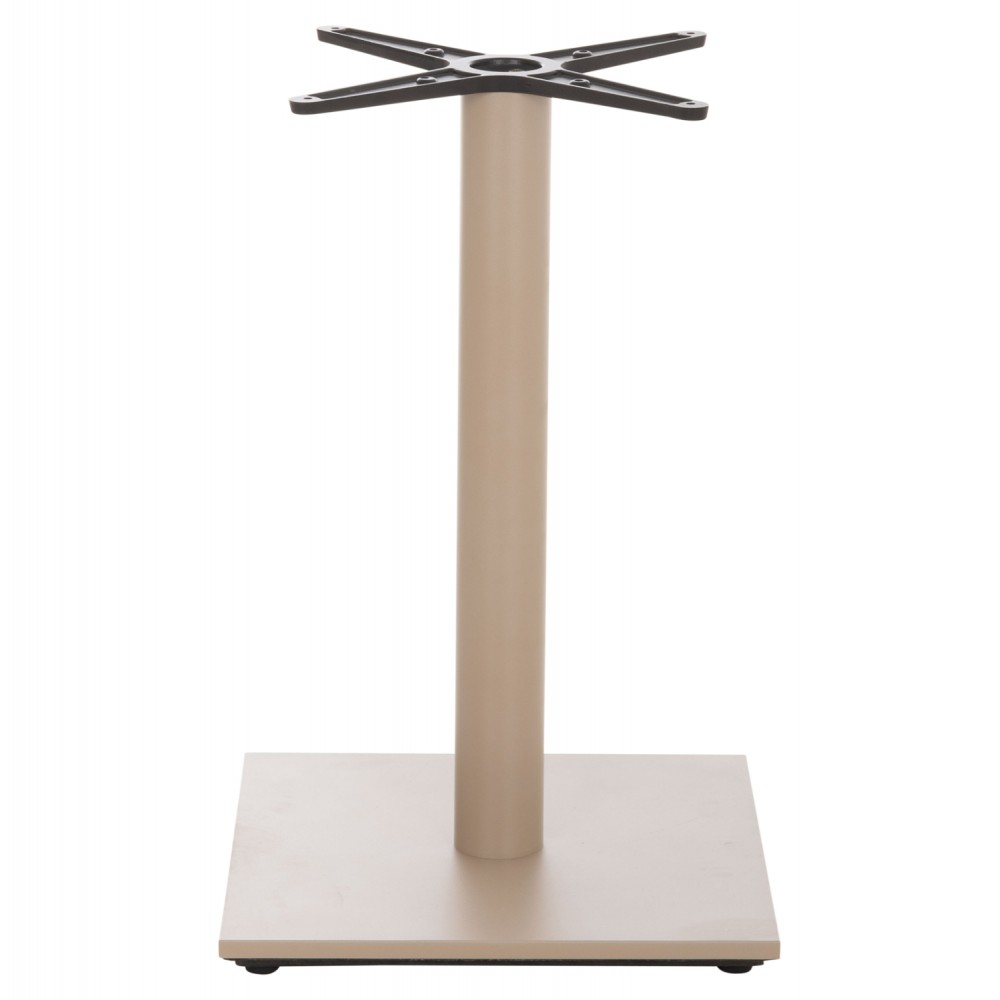 Βάση τραπεζιού από μέταλλο σε χρώμα καπουτσίνο ματ 46x46x72